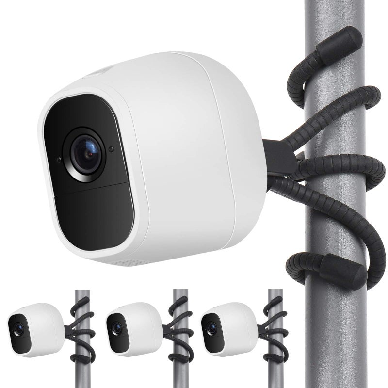Uogw 3 Pack Flexible Tripod Compatible with Arlo Pro 4/Pro 2/Pro,Arlo Ultra,Arlo Baby,Arlo Pro 3,Arlo Go,Arlo Pro 5S 2K,Go 2,Wall Mount Bracket,Attach Your Arlo Home Security Camera Everywhere-Black - Image 1